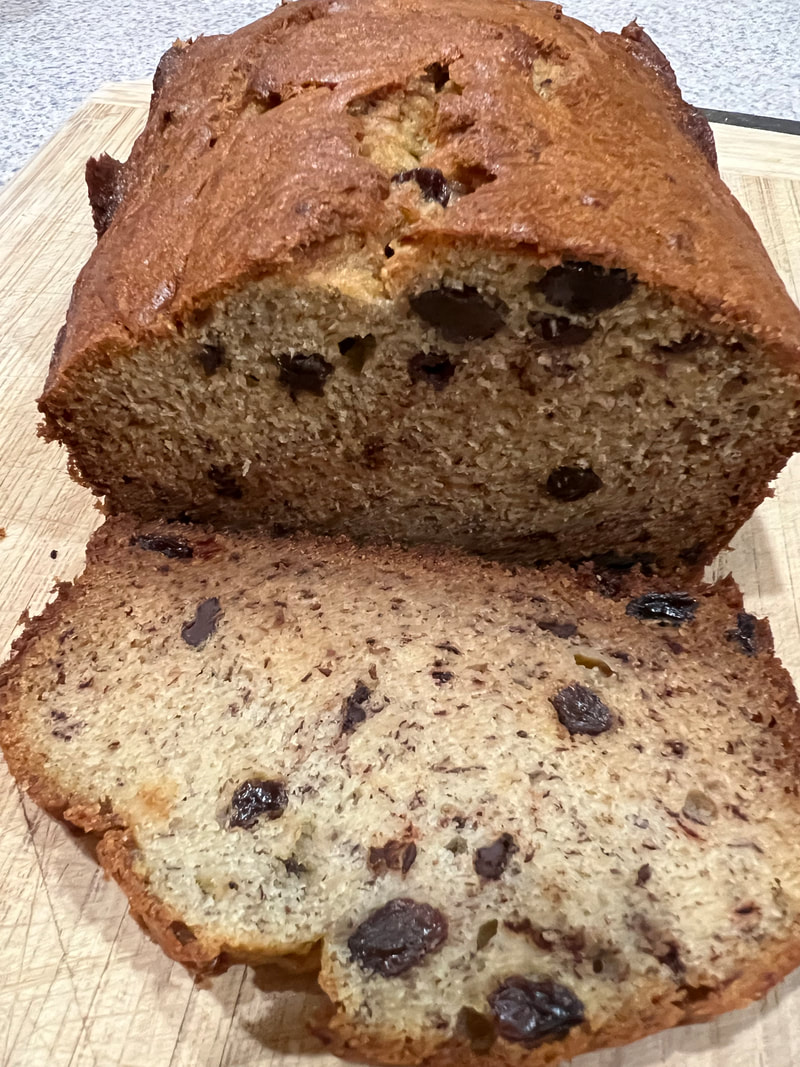 Moist Jamaican banana bread