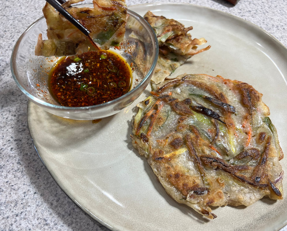 Korean vegetable pancakes from Dianne's kitchen