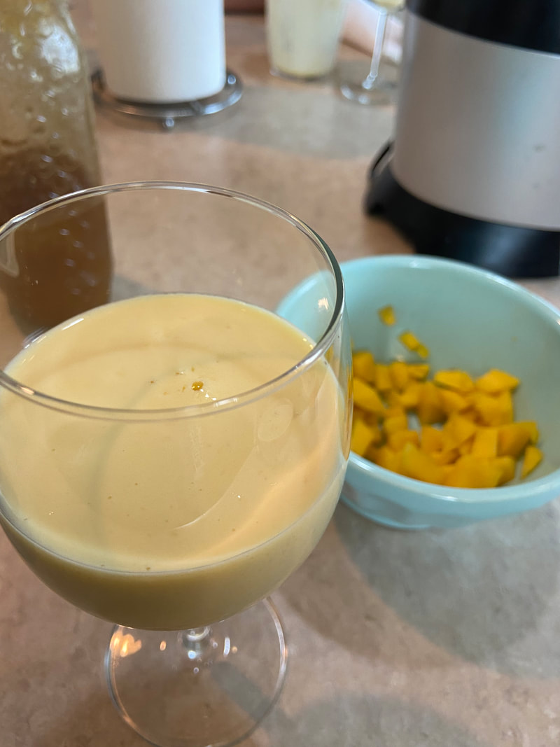 Creamy mango lassi