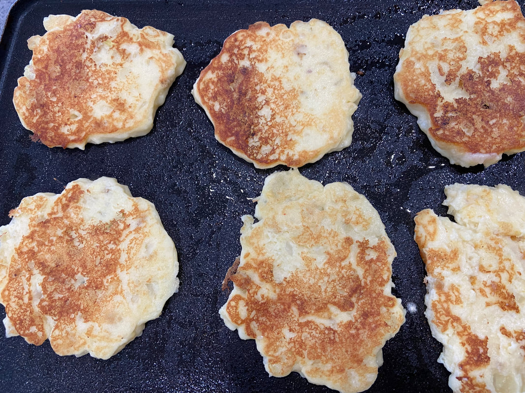 Potato cauliflower pancakes