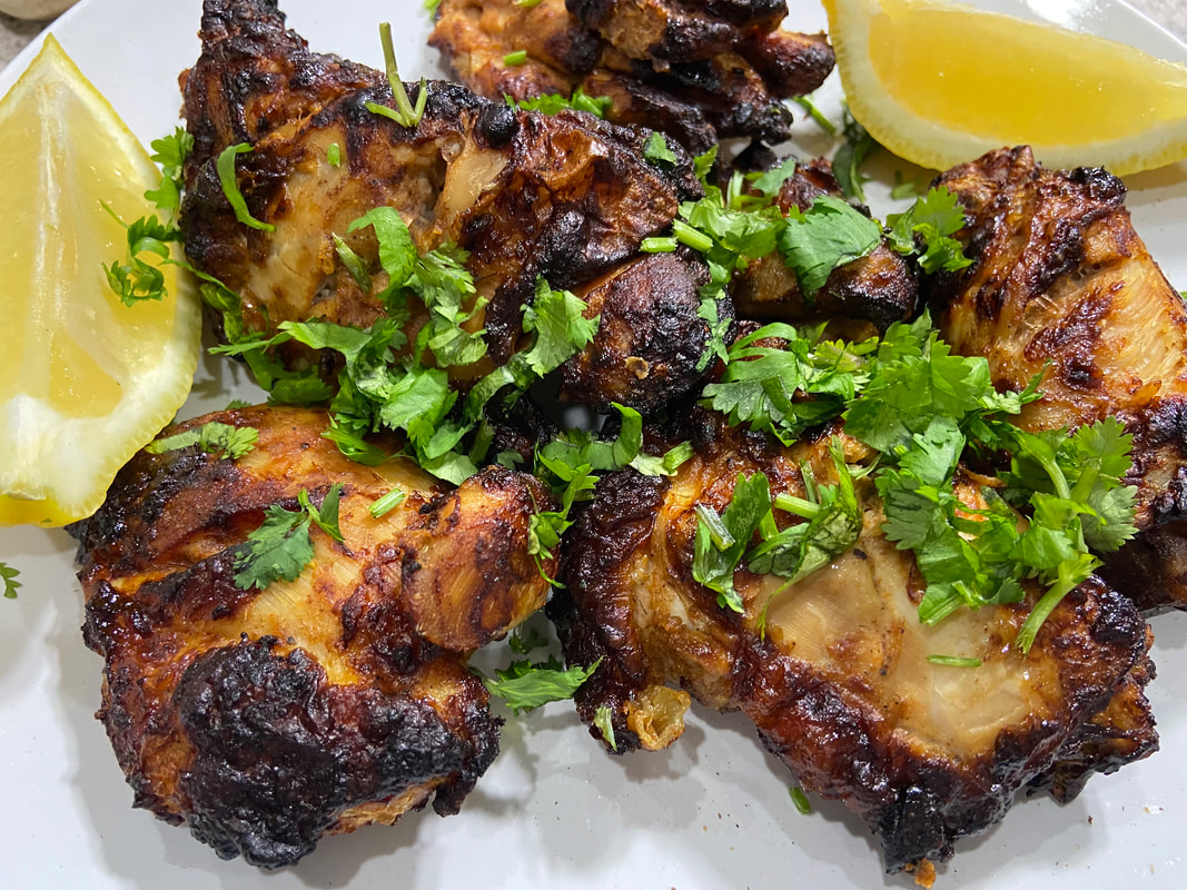 Grilled tandoori chicken